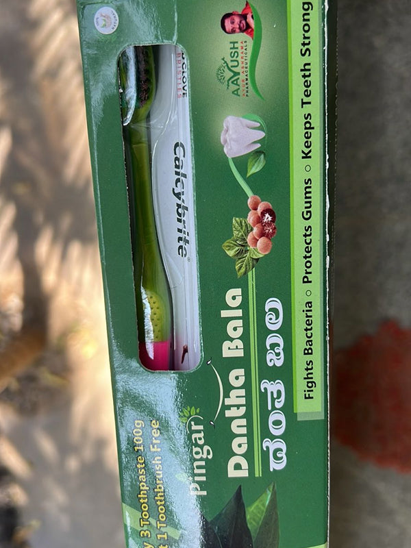3 Toothpaste & 1 Toothbrush Free